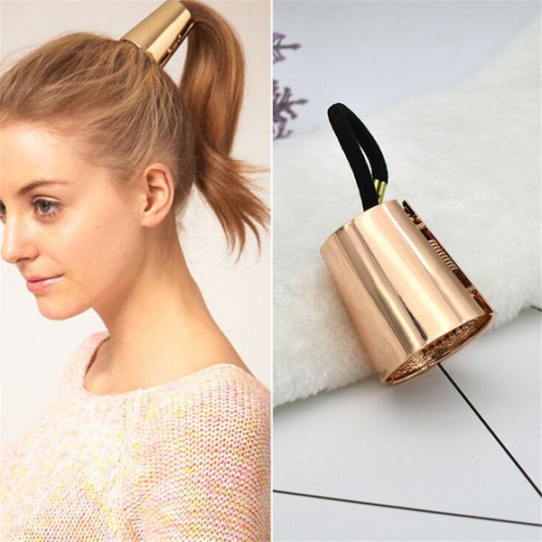 1 pc chic hair clip woman girls metal elastic ponytail holder hair cuff wrap tie band ring rope pink black gold silver rope
1 pc chic hair clip woman girls metal elastic ponytail holder hair cuff wrap tie band ring rope pink black gold silver rope
