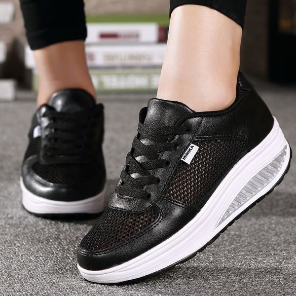 new women casual shoes women fitness lady swing platform slimming height increasing shoes, Black;white
new women casual shoes women fitness lady swing platform slimming height increasing shoes, Black;white
