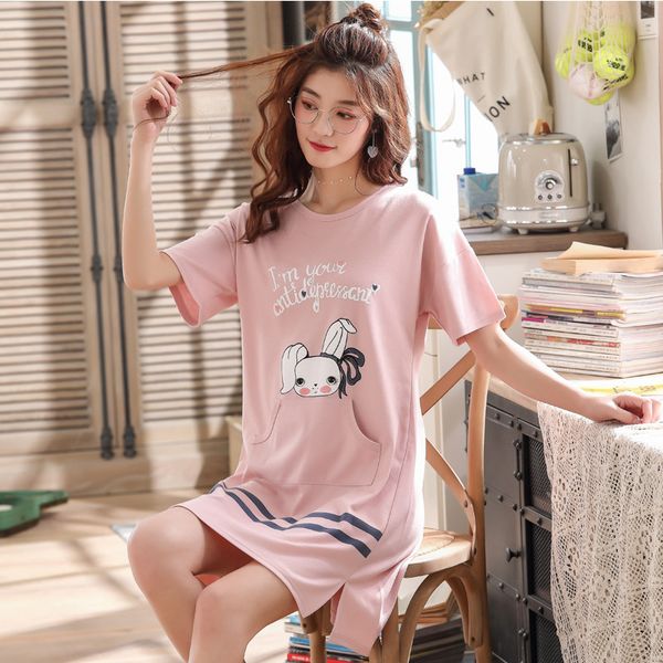 knitted cotton o-neck women short cartoon sleepwear pink cute nightgowns nightwear nightdress sleepwear casual home sleepshirts, Black;red
knitted cotton o-neck women short cartoon sleepwear pink cute nightgowns nightwear nightdress sleepwear casual home sleepshirts, Black;red