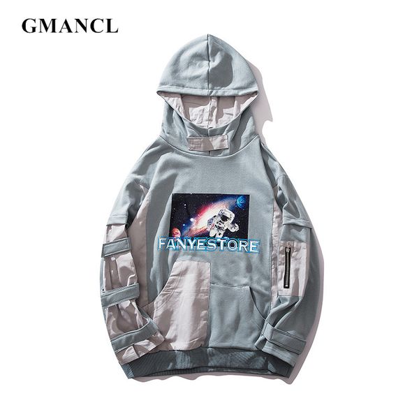 streetwear men astronaut printed patchwork zip pocket hoodies sweatshirts hip hop oversize cotton casual couple hooded pullover, Black
streetwear men astronaut printed patchwork zip pocket hoodies sweatshirts hip hop oversize cotton casual couple hooded pullover, Black