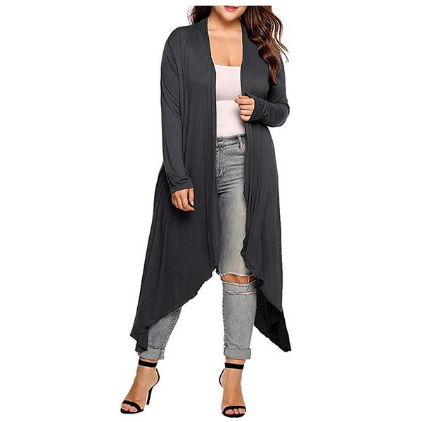 ostrich casual fashion women's wear solid color loose long sleeve irregular hem cardigan, Black;white
ostrich casual fashion women's wear solid color loose long sleeve irregular hem cardigan, Black;white