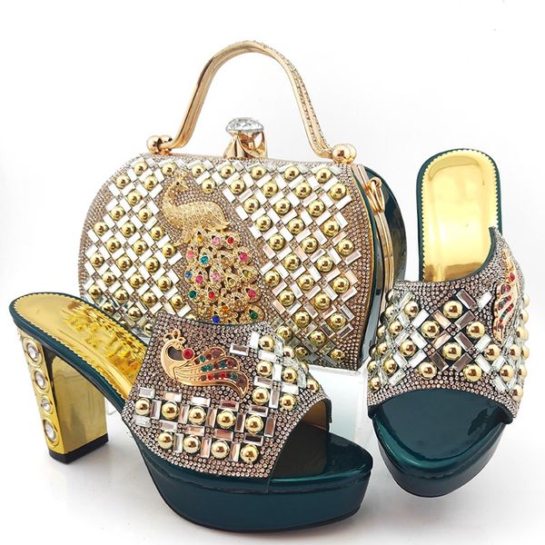 High quality D.green women pumps with crystal decoration heel style african dress shoes match handbag set MD015,heel 10.5CM
High quality D.green women pumps with crystal decoration heel style african dress shoes match handbag set MD015,heel 10.5CM