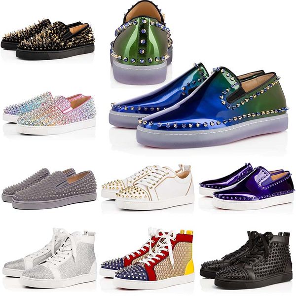 designer luxury Paris red bottom mens low high top Fashion Party Lovers women shoes spike red bottoms heels women Crystal sneakers 35-46
designer luxury Paris red bottom mens low high top Fashion Party Lovers women shoes spike red bottoms heels women Crystal sneakers 35-46