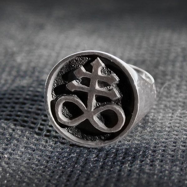 eyhimd brimstone seal of satan stainless steel rings leviathan satanic cross signet ring gothic punk jewelry, Golden;silver
eyhimd brimstone seal of satan stainless steel rings leviathan satanic cross signet ring gothic punk jewelry, Golden;silver