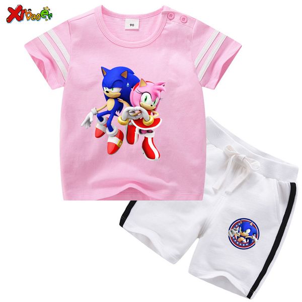 children's suit 2020 summer girls sets sonic the hedgehog t shirt new boy short sleeve suit 2 piece sports baby cotton kids, White
children's suit 2020 summer girls sets sonic the hedgehog t shirt new boy short sleeve suit 2 piece sports baby cotton kids, White