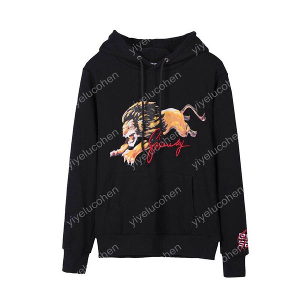 2019 autumn mens designer hoodies fashion men women casual jacket lion king letter embroidery mens hooded hoodie sweatshirt, Black
2019 autumn mens designer hoodies fashion men women casual jacket lion king letter embroidery mens hooded hoodie sweatshirt, Black