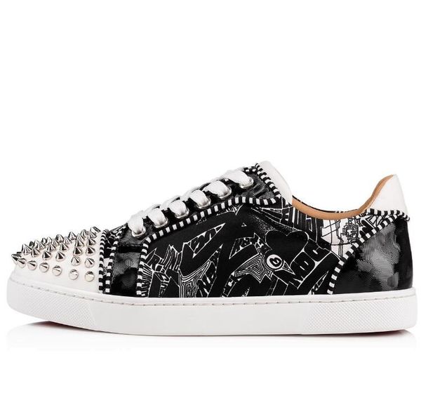 sports spikes red low sneakers graffiti for women men designer leather luxury party shoes bottom walking flats dust bag macqb, Black
sports spikes red low sneakers graffiti for women men designer leather luxury party shoes bottom walking flats dust bag macqb, Black