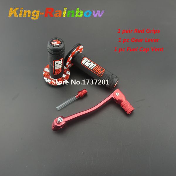 mx dirt pit bike cross handle red grip grips& alloy red gear lever &fuel gas cap vent fit pit pro kayo 0805
mx dirt pit bike cross handle red grip grips& alloy red gear lever &fuel gas cap vent fit pit pro kayo 0805