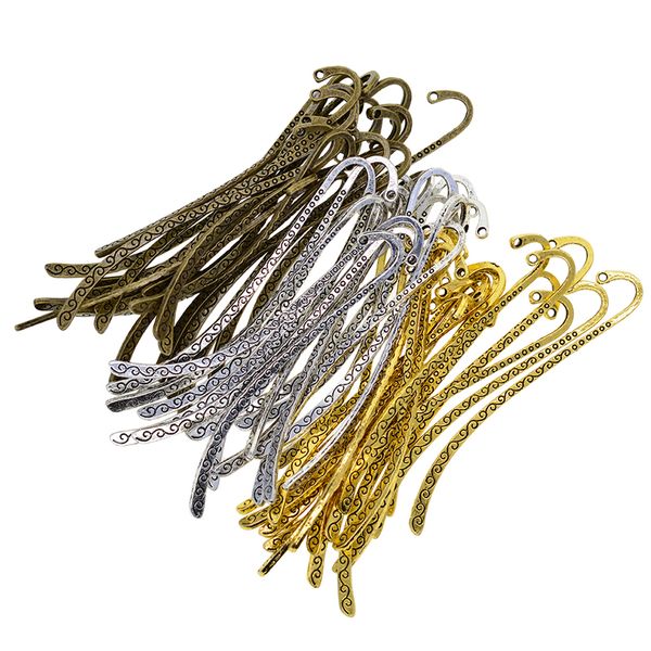 60 pcs flat bookmarks paper bookmarks for reading jewellery making hanging craft pendant - antique bronze/gold/silver 
60 pcs flat bookmarks paper bookmarks for reading jewellery making hanging craft pendant - antique bronze/gold/silver