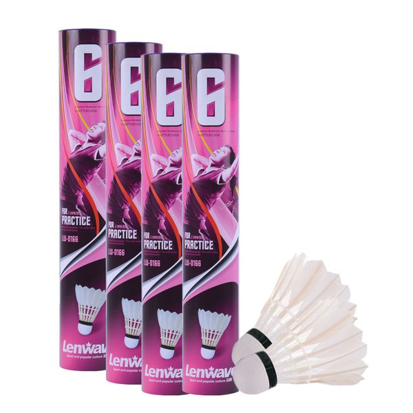 2016 new price badminton shuttlecock feather 12pcs white color lenwave brand foam shuttlecock badminton plastic
2016 new price badminton shuttlecock feather 12pcs white color lenwave brand foam shuttlecock badminton plastic