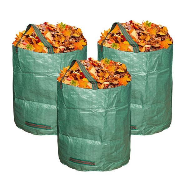 reusable green large capacity heavy duty garden waste bag pp yard leaf grass container
reusable green large capacity heavy duty garden waste bag pp yard leaf grass container