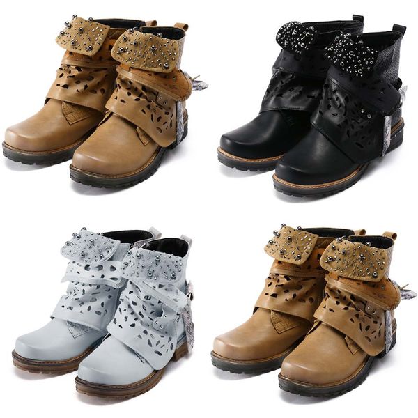 2019 women leather buckle hollow-out boots pearl oxford boot side zipper cowgirl boot winter keep warm short boots botas mujer, Black
2019 women leather buckle hollow-out boots pearl oxford boot side zipper cowgirl boot winter keep warm short boots botas mujer, Black