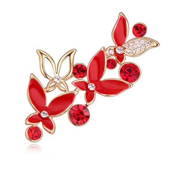 gold color shinning austrian crystal brooch jewelry-butterflies in bloom brooches for women, Gray
gold color shinning austrian crystal brooch jewelry-butterflies in bloom brooches for women, Gray