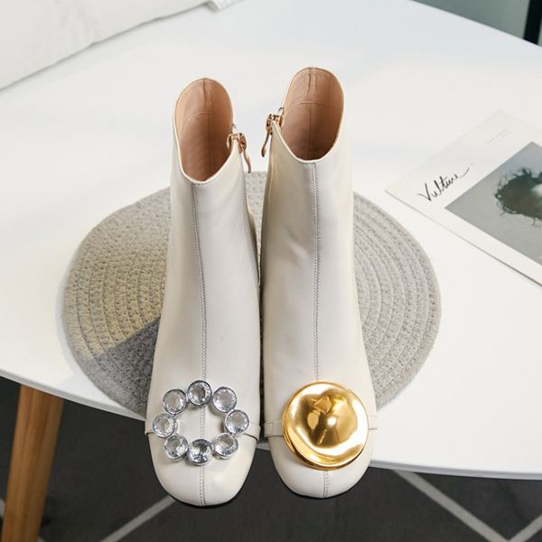 sheepskin leather martin boots booties 8cm high heels shoes round toes ankle yuanyang shoes metal boots zip zipper 34-43 white, Black
sheepskin leather martin boots booties 8cm high heels shoes round toes ankle yuanyang shoes metal boots zip zipper 34-43 white, Black