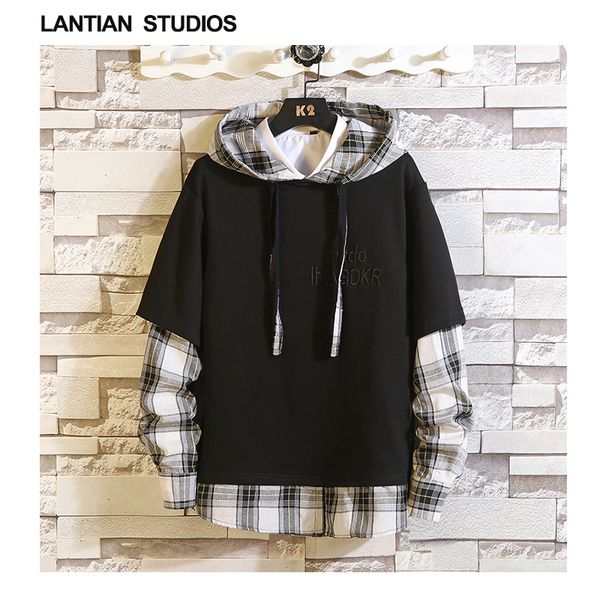 men autumn winter plaid sweatshirts causal long sleeve pullover hooded sweatshirt hoodies pullover 2019 ffashion, Black
men autumn winter plaid sweatshirts causal long sleeve pullover hooded sweatshirt hoodies pullover 2019 ffashion, Black