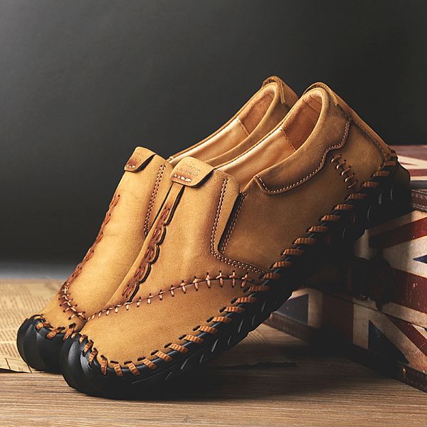 genuine leather loafers men fashion retro shoes male concise flats driving shoes men moccasins soft male loafers hc-432, Black
genuine leather loafers men fashion retro shoes male concise flats driving shoes men moccasins soft male loafers hc-432, Black
