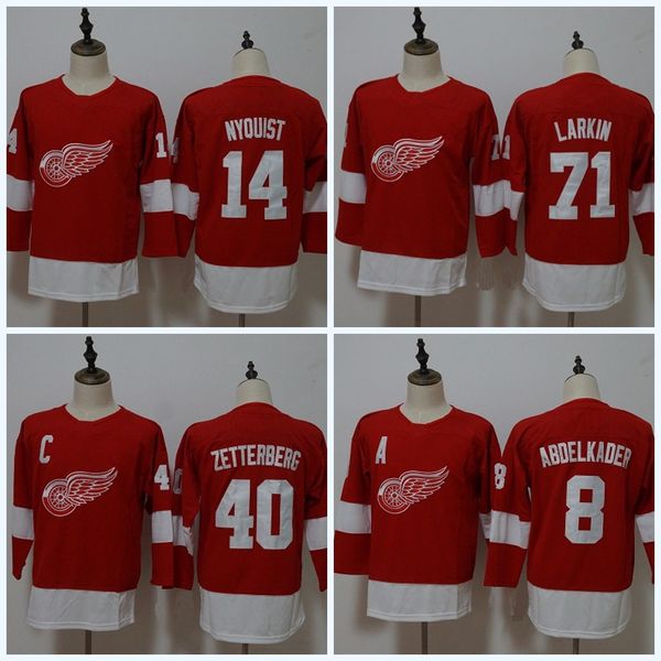 Men Women Youth Detroit Red Wings 71 Larkin 8 Justin Abdelkader 14 Gustav Nyquist 40 Henrik Zetterberg Authentic Hockey Jersey
Men Women Youth Detroit Red Wings 71 Larkin 8 Justin Abdelkader 14 Gustav Nyquist 40 Henrik Zetterberg Authentic Hockey Jersey