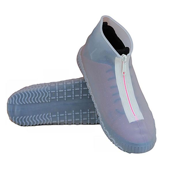 1 pair travel reusable non slip elastic zipper waterproof foot wear shoe cover rain boots accessories silicone protective, White;pink
1 pair travel reusable non slip elastic zipper waterproof foot wear shoe cover rain boots accessories silicone protective, White;pink