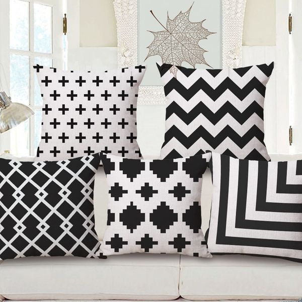 black and white concise geometry pillow northern europe cotton cushion set lovers back cushion
black and white concise geometry pillow northern europe cotton cushion set lovers back cushion