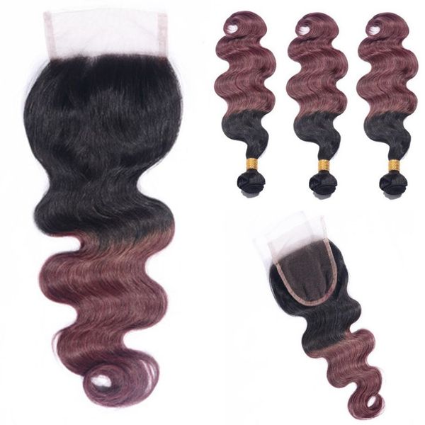 brazilian hair weave body wave bundles with closure ombre 1b/99j burgundy human hair 3 bundles with closure, Black;brown
brazilian hair weave body wave bundles with closure ombre 1b/99j burgundy human hair 3 bundles with closure, Black;brown