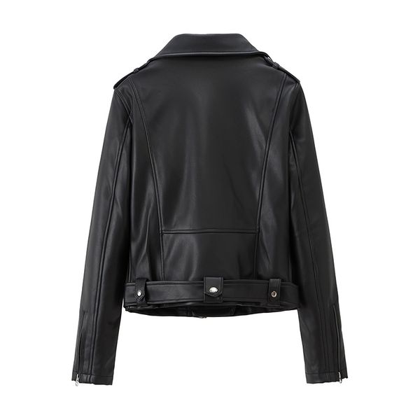 nh115 motorcycle ~ oblique zipper epaulet deconstructable belt pu leather jacket women's slim fit cropped jacket, Black;brown
nh115 motorcycle ~ oblique zipper epaulet deconstructable belt pu leather jacket women's slim fit cropped jacket, Black;brown