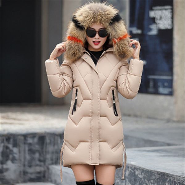 2019 nuevo abrigo de algodón de invierno para mujer chaqueta algodón delgada moda sección larga, Black
2019 nuevo abrigo de algodón de invierno para mujer chaqueta algodón delgada moda sección larga, Black