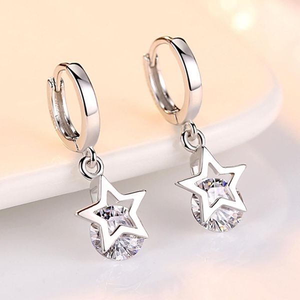 925 sterling silver crystal star charm stud earrings for women grils kids wedding gift female pendientes mujer moda eh1417, Golden;silver
925 sterling silver crystal star charm stud earrings for women grils kids wedding gift female pendientes mujer moda eh1417, Golden;silver