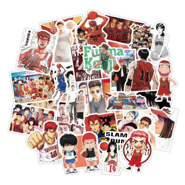 50 pcs slam dunk waterproof stickers graffiti for suitcase luggage lapbike car skateboard
50 pcs slam dunk waterproof stickers graffiti for suitcase luggage lapbike car skateboard