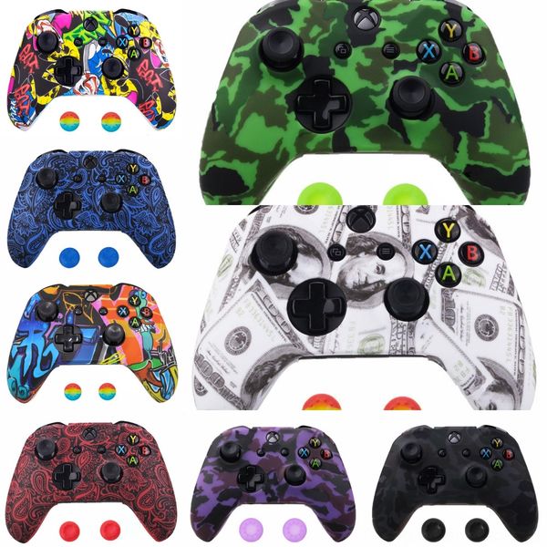 8ajxe 1set silicone protective case cover grips grips with thumb cap for x one xbox s gaming controller
8ajxe 1set silicone protective case cover grips grips with thumb cap for x one xbox s gaming controller