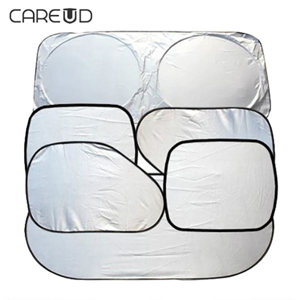 6 sets car sunshade front rear window visor cover uv protect reflector silver cloth reflective shading board new
6 sets car sunshade front rear window visor cover uv protect reflector silver cloth reflective shading board new