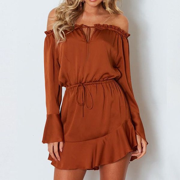 woman dresses women designer clothes girl summer fashion women solid flare sleeve off shoulder club mini dress ladies clothing 5 colors, Black;gray
woman dresses women designer clothes girl summer fashion women solid flare sleeve off shoulder club mini dress ladies clothing 5 colors, Black;gray