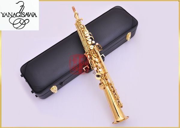 soprano saxophone japan yanagisawa s-991 straight b flat sax musical with case 
soprano saxophone japan yanagisawa s-991 straight b flat sax musical with case