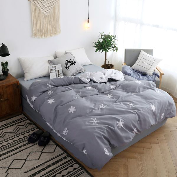winter gray snowflake printed duvet cover soft polyester/cotton fabric quilt cover twin full queen king size comfortercase
winter gray snowflake printed duvet cover soft polyester/cotton fabric quilt cover twin full queen king size comfortercase