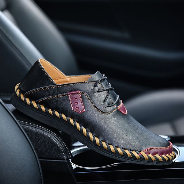 british men's casual shoes soft bottom comfortable slip on flats men genuine leather loafers office business shoes big size 47, Black
british men's casual shoes soft bottom comfortable slip on flats men genuine leather loafers office business shoes big size 47, Black