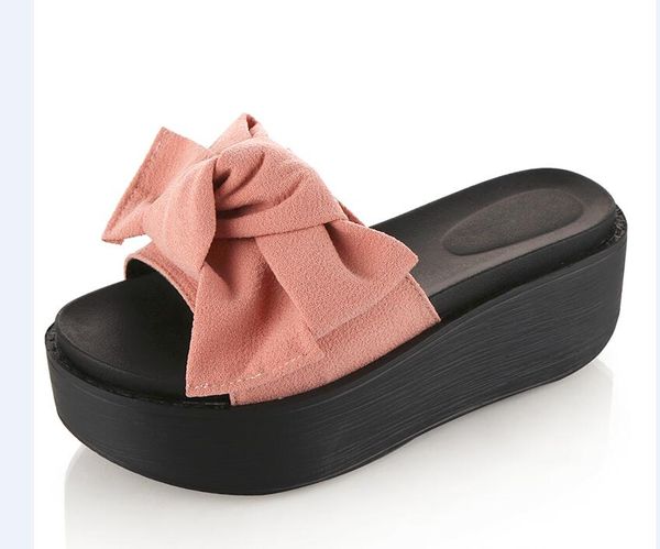 big bowtie woman beach flip flops summer sandals slip- resistant slippers platform sandals size 34-39 b76, Black
big bowtie woman beach flip flops summer sandals slip- resistant slippers platform sandals size 34-39 b76, Black