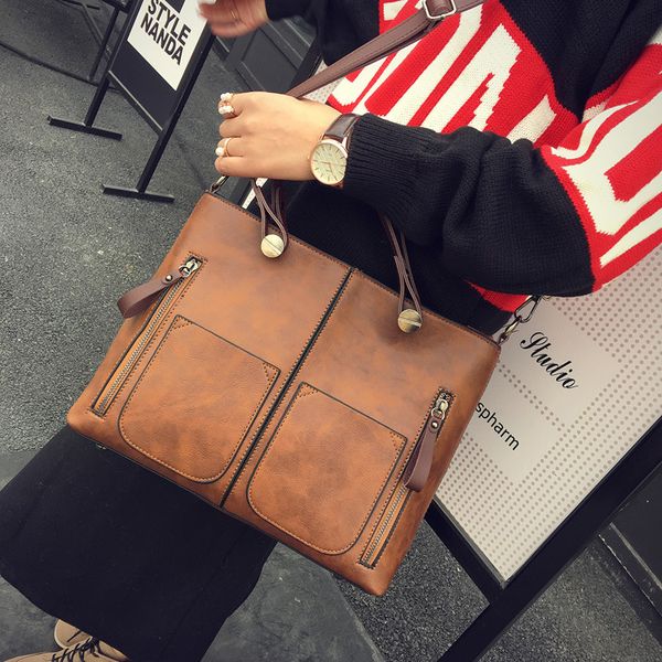 selling women's bag 2020 new double pocket double zipper shoulder cross-body handbag vintage pu bag
selling women's bag 2020 new double pocket double zipper shoulder cross-body handbag vintage pu bag