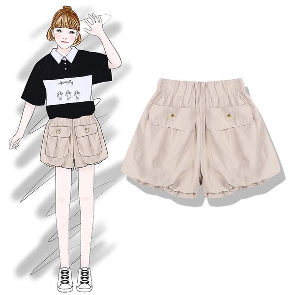 2019 new fashion women's shorts summer popular elastic high waist casual shorts, White;black
2019 new fashion women's shorts summer popular elastic high waist casual shorts, White;black