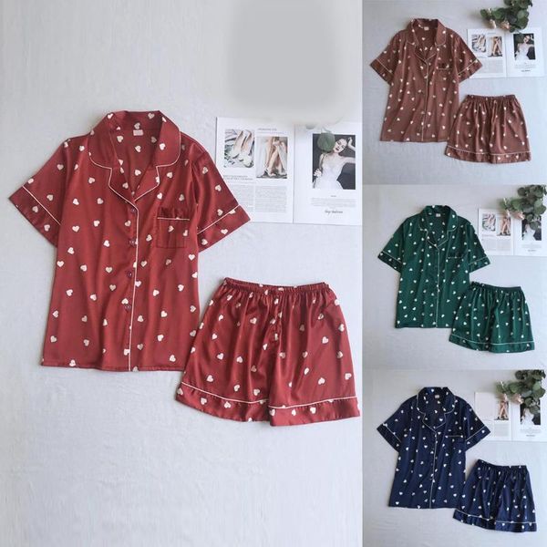 women's sleepwear summer daily womens shorts sleeve short nightwear pant sets a2, Black;red
women's sleepwear summer daily womens shorts sleeve short nightwear pant sets a2, Black;red