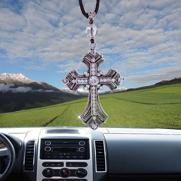 car pendant automobiles decoration gift metal diamond cross auto interior rear view mirror hanging ornament accessories
car pendant automobiles decoration gift metal diamond cross auto interior rear view mirror hanging ornament accessories