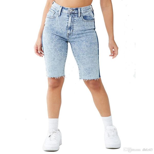 women's pocket stitching jeans skinny pencil denim shorts high waist tassel ripped jeans summer large size denim short, Blue
women's pocket stitching jeans skinny pencil denim shorts high waist tassel ripped jeans summer large size denim short, Blue