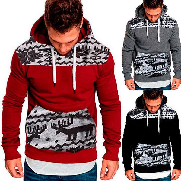 heflashor brand new 2018 deer printing slim hoodies men fashion christmas sweatshirts male hoody mens classic streetwear clothes, Black
heflashor brand new 2018 deer printing slim hoodies men fashion christmas sweatshirts male hoody mens classic streetwear clothes, Black