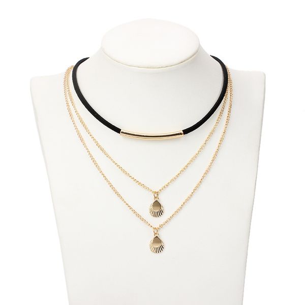 velvet multi-layer pendant necklace for women fashion chain choker metal shell necklace summer necklace bohemian jewelry wholesale, Golden;silver
velvet multi-layer pendant necklace for women fashion chain choker metal shell necklace summer necklace bohemian jewelry wholesale, Golden;silver