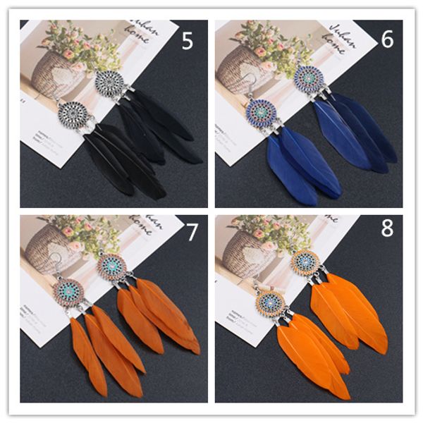 wholesale-brand new 8colors boho feather round earrings korean holiday personality exaggerated bohemia earrings jewelry earring ne896, Golden;silver
wholesale-brand new 8colors boho feather round earrings korean holiday personality exaggerated bohemia earrings jewelry earring ne896, Golden;silver