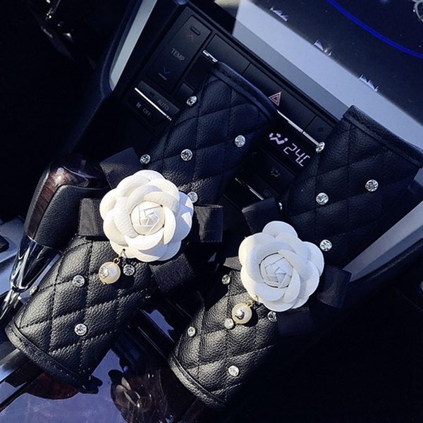 universial 1pc crystal rhinestones camellia flower women leather hand brake gear cover seat belt car interior accessory
universial 1pc crystal rhinestones camellia flower women leather hand brake gear cover seat belt car interior accessory