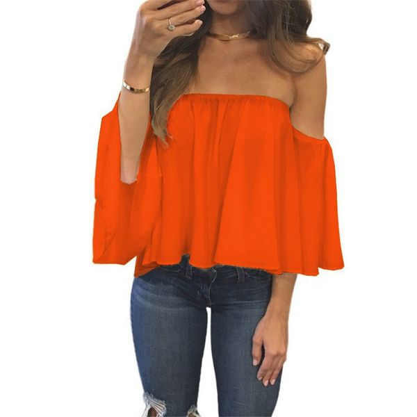 new slash neck wrapped chest chiffon shirt women 2019 summer solid color exposure shoulder chiffon shirt blouse female h813, White
new slash neck wrapped chest chiffon shirt women 2019 summer solid color exposure shoulder chiffon shirt blouse female h813, White