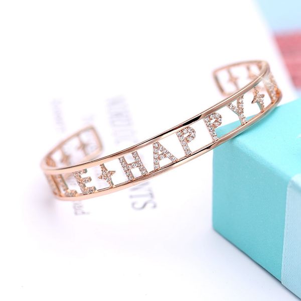 crystal hollow letters happy strass bracelets zircon bangle rose gold silver copper women bracelets jewelry 2019 dropshipping, Black
crystal hollow letters happy strass bracelets zircon bangle rose gold silver copper women bracelets jewelry 2019 dropshipping, Black