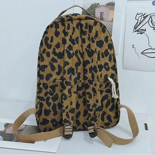 women girls backpack leopard print large capacity zipper fashion for school travel tue88
women girls backpack leopard print large capacity zipper fashion for school travel tue88
