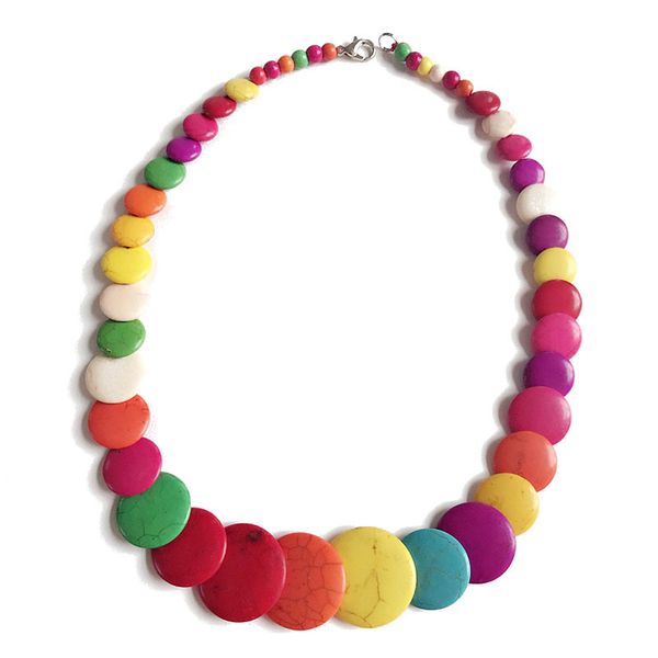 candy color women's necklace short chain nature stones patchwork sweater sweet necklace elegant party accessories, Silver
candy color women's necklace short chain nature stones patchwork sweater sweet necklace elegant party accessories, Silver