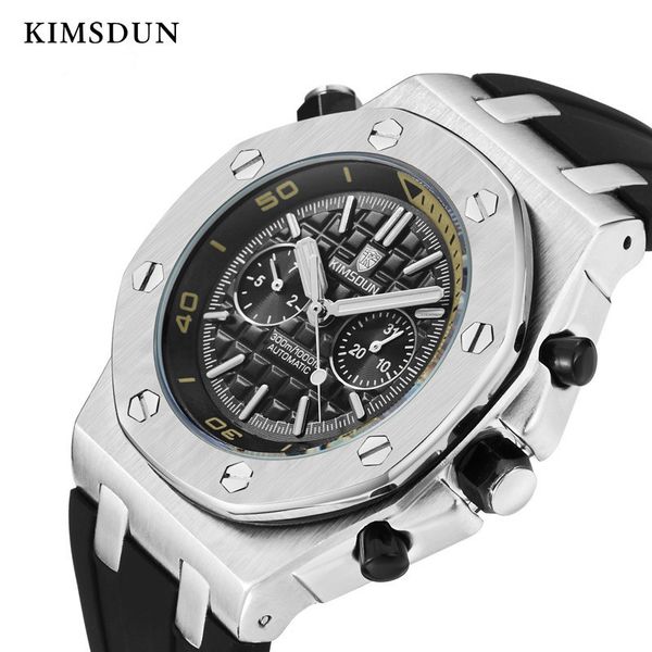 kimsdun sports mens watches brand luxury genuine rubber automatic mechanical men watch classic male clocks watc j190706, Slivery;brown
kimsdun sports mens watches brand luxury genuine rubber automatic mechanical men watch classic male clocks watc j190706, Slivery;brown