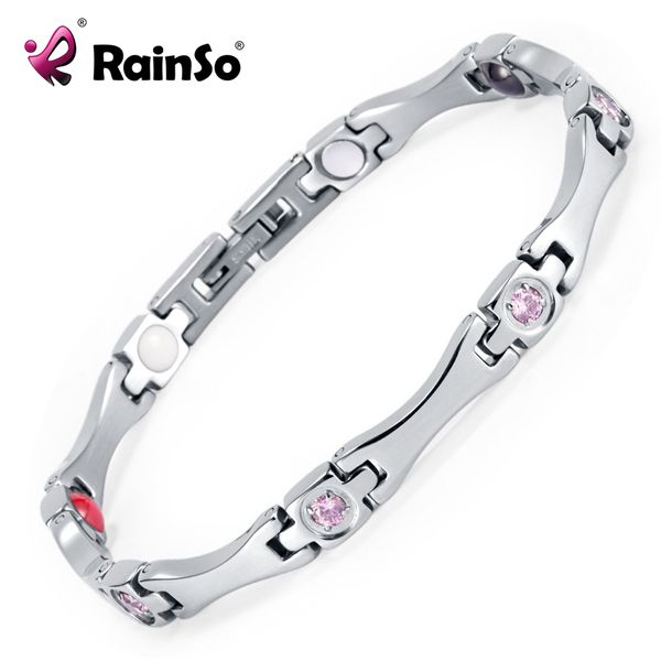 rainso elegant stainless steel energy health magnetic bracelet with magnet rhinestones friendship bracelets for woman, Golden;silver
rainso elegant stainless steel energy health magnetic bracelet with magnet rhinestones friendship bracelets for woman, Golden;silver